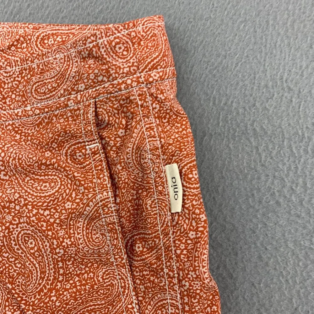 Onia Mens The Calder Board Shorts Swim Trunks Mens Size 40 Paisley Print Lined